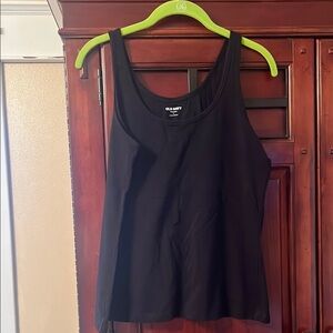 Old Navy Black Fitted Sleeveless Tank Top